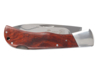 Нож складной Stinger, 104 мм, (серебристый), материал рукояти: сталь/дерево (серебристо-коричневый) (Изображение 2)