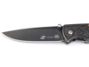 Нож складной Stinger, 71 мм, (чёрный), материал рукояти: сталь/дерево (коричневый) (Изображение 3)