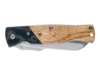 Нож складной Stinger, 105 мм (серебристый), материал рукояти: стеклопластик G10, древесина зебрано (Изображение 2)