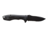 Нож складной Stinger, 80 мм (чёрный), материал рукояти: сталь/сандаловое дерево (коричневый) (Изображение 3)