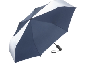 Зонт складной ColorReflex со светоотражающими клиньями, полуавтомат (navy) 