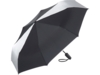 Зонт складной ColorReflex со светоотражающими клиньями, полуавтомат (черный)  (Изображение 1)