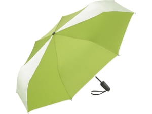 Зонт складной ColorReflex со светоотражающими клиньями, полуавтомат (лайм) 