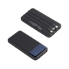 Зарядное (22.5W) устройство "Grade SOFTTOUCH" 10000 mAh с подсветкой логотипа, встроенными кабелями и цифровым индикатором заряда (черный) (Изображение 3)