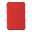 Чехол для карты на телефон, самоклеящийся 65 х 97 мм, красный PU soft touch