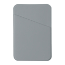 Чехол для карты на телефон, самоклеящийся 65 х 97 мм, серый, PU soft touch