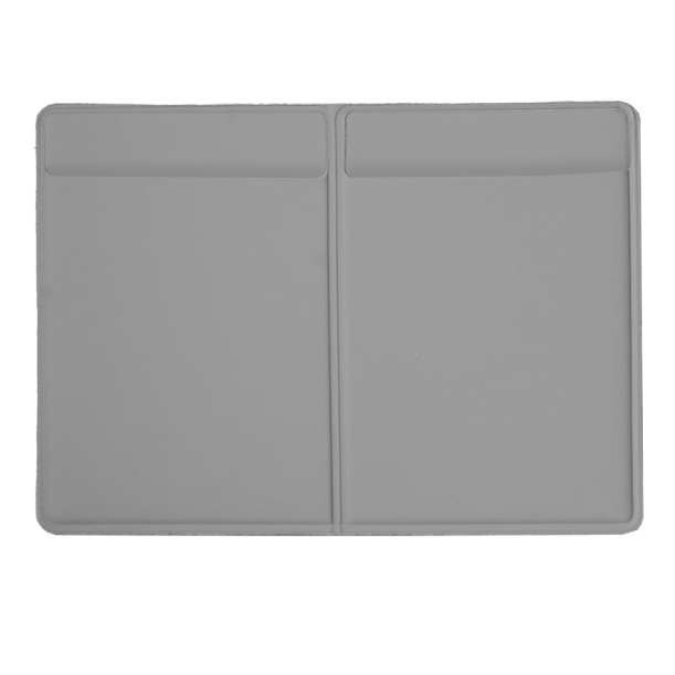 Чехол для автодокументов, 9.3 х 12.8 см, PU soft touch, серый (Изображение 1)