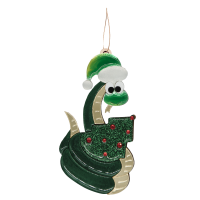 Ёлочная Игрушка Змея (зеленый)