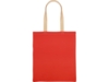 Сумка для шопинга Twin двухцветная из хлопка, 180 г/м2, красный/натуральный (Изображение 6)