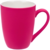 Кружка Good Morning с покрытием софт-тач, ver.2, ярко-розовая (фуксия) (Изображение 1)