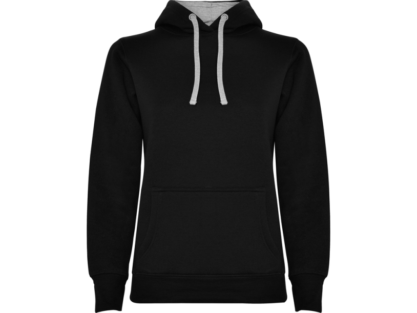 Толстовка с капюшоном Urban женская (черный/серый меланж) 2XL (Изображение 1)