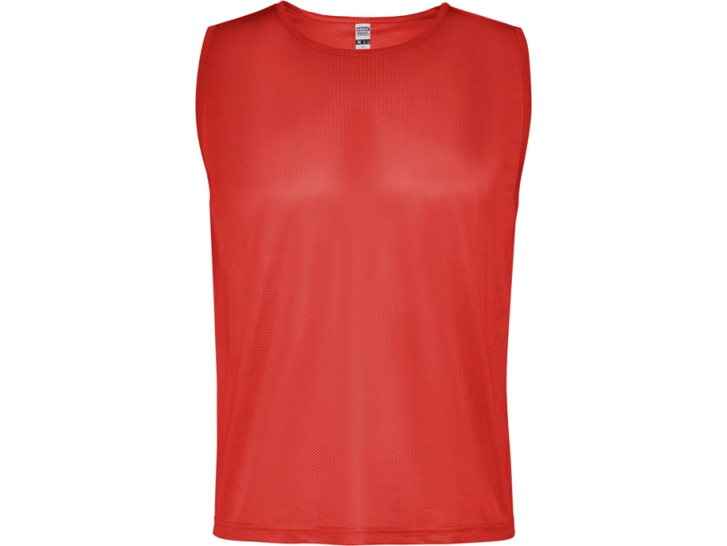 Манишка спортивная Roma, унисекс (красный) XL (Изображение 1)