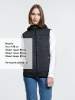 Жилет с капюшоном унисекс Gotland, черный, размер XXL (Изображение 6)