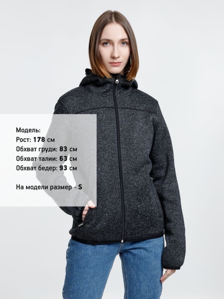 Куртка с капюшоном унисекс Gotland, черная, размер XXL (Изображение 7)