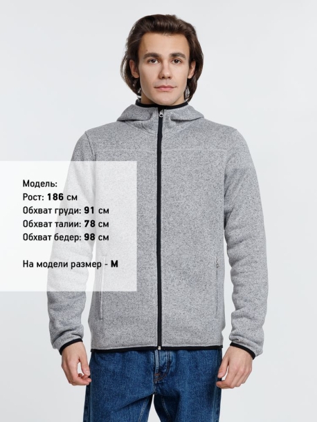 Куртка с капюшоном унисекс Gotland, серая, размер XL (Изображение 7)