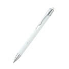 Ручка металлическая Ingrid софт-тач, белая-S