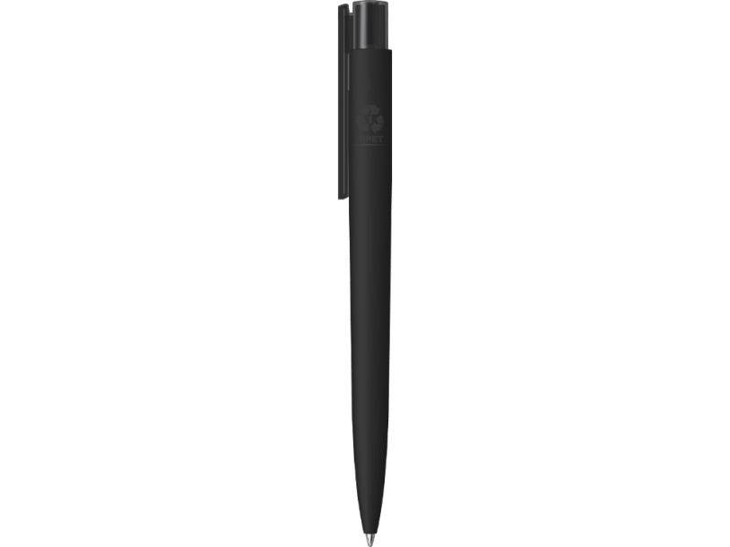 Ручка металлическая шариковая RECYCLED PET PEN PRO K transparent GUM soft-touch (черный)  (Изображение 2)