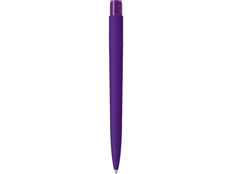 Ручка металлическая шариковая RECYCLED PET PEN PRO K transparent GUM soft-touch (фиолетовый)  (Изображение 4)