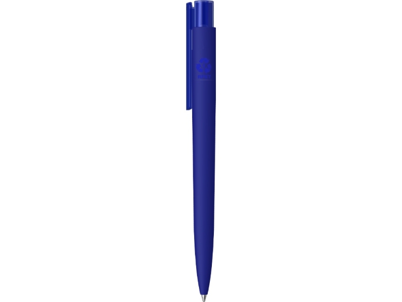 Ручка металлическая шариковая RECYCLED PET PEN PRO K transparent GUM soft-touch (синий)  (Изображение 2)