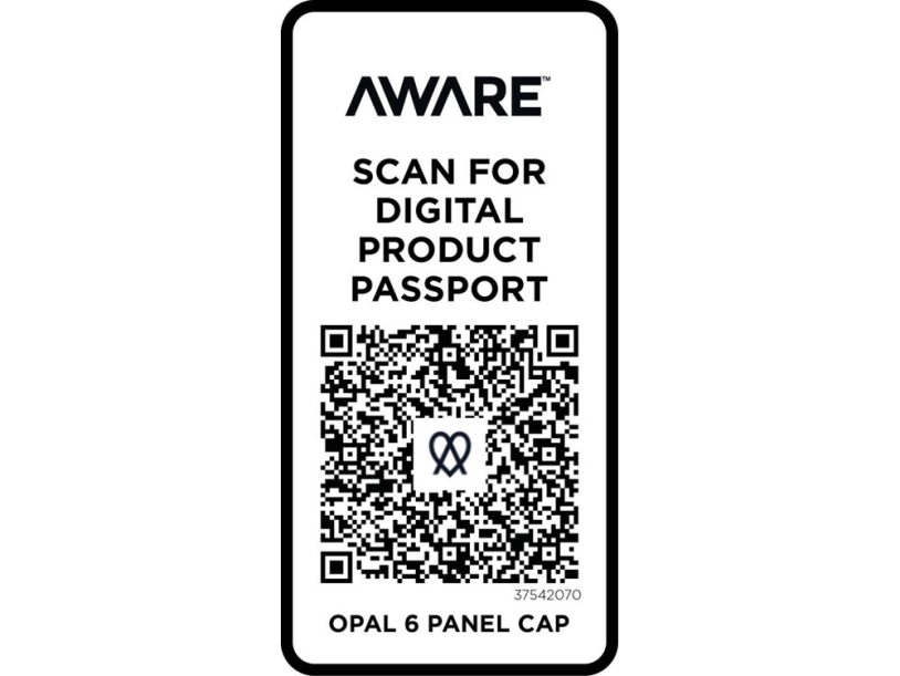 Opal с 6 панелями Aware™ кепка из переработанных материалов - Oatmeal (Изображение 4)