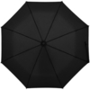 Зонт складной Clevis с ручкой-карабином, черный (Изображение 1)