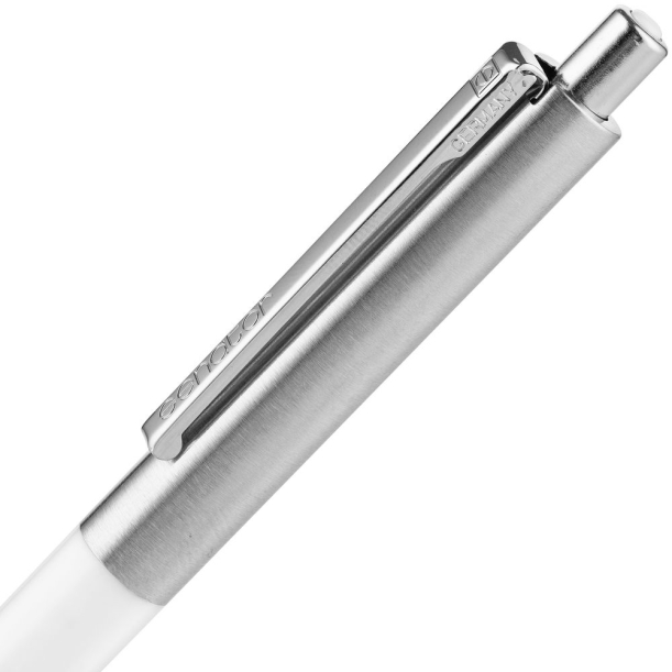 Ручка шариковая Senator Point Metal, ver.2, белая (Изображение 4)