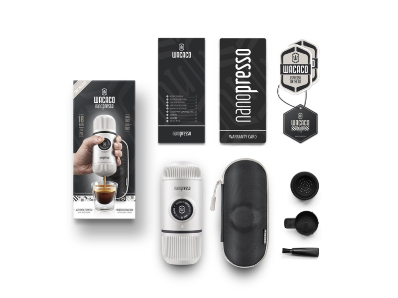 Ручная мини кофемашина Nanopresso Elements (белый)  (Изображение 2)