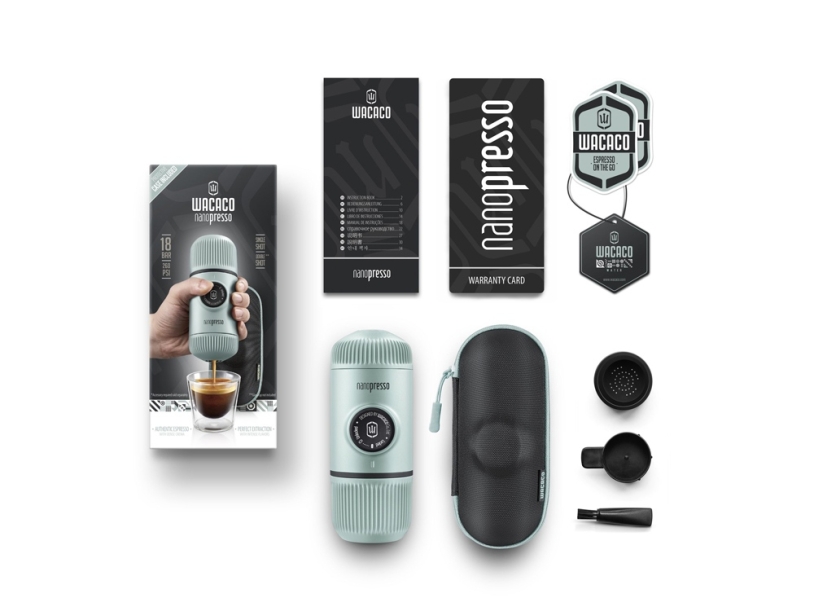 Ручная мини кофемашина Nanopresso Elements (голубой)  (Изображение 2)