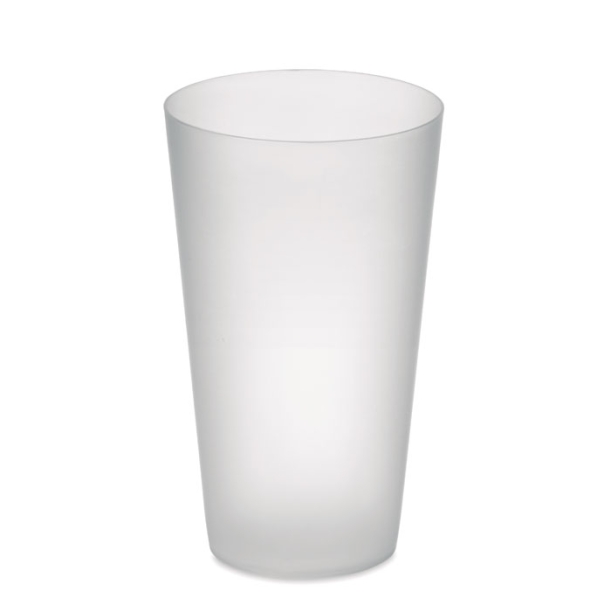 Reusable event cup 500ml (прозрачно-белый) (Изображение 1)