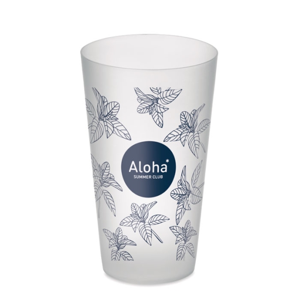 Reusable event cup 500ml (прозрачно-белый) (Изображение 3)