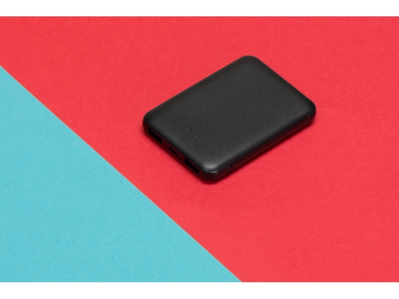 Портативное зарядное устройствоGrind, 5000 mAh, черный (Изображение 2)