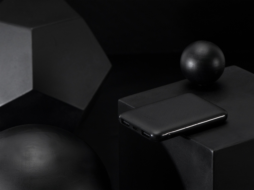 Портативное зарядное устройствоGrind, 5000 mAh, черный (Изображение 13)