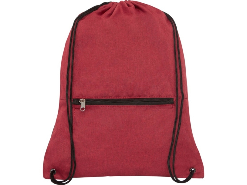 Складной рюкзак со шнурком Coss, heather dark red (Изображение 3)