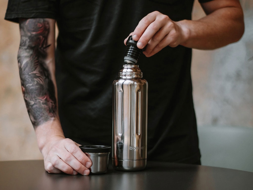 Вакуумный термос Flask, 470 мл (серебристый) 470 мл (Изображение 8)