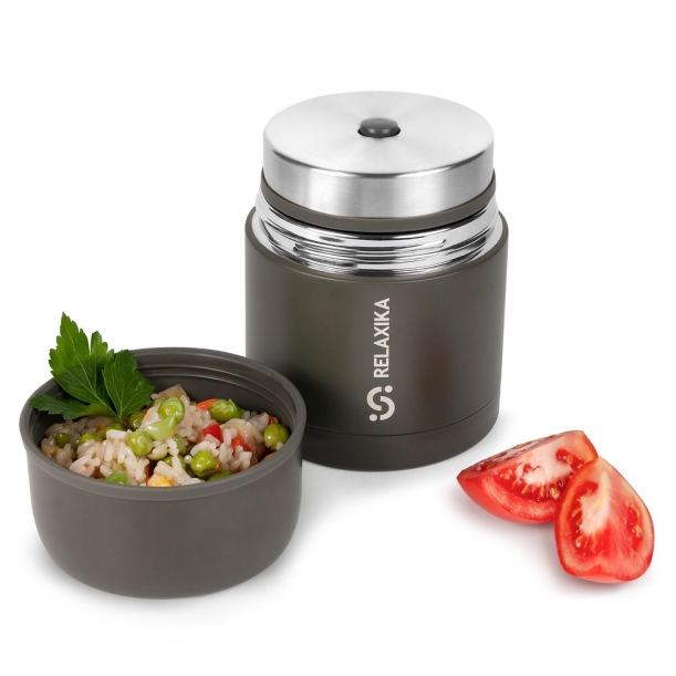 Термос для еды Relaxika 500, хаки (Изображение 7)