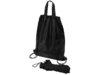 Зонт Picau из переработанного пластика в сумочке (черный)  (Изображение 9)