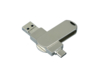 USB 3.0-флешка на 128 Гб для айфона 3 в 1 (серебристый) 128Gb (Изображение 1)