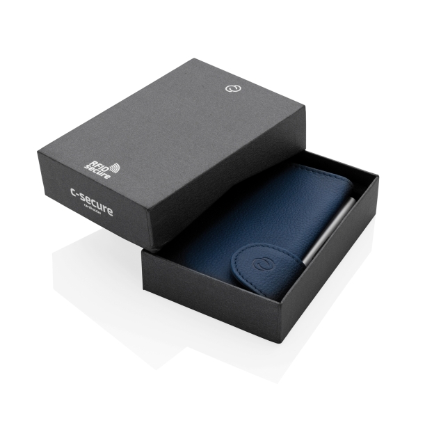 Кошелек с держателем для карт C-Secure RFID, голубой (Изображение 2)