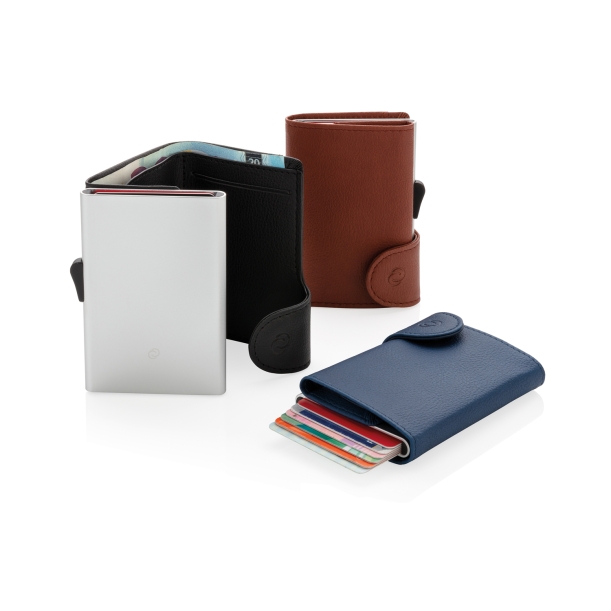 Кошелек с держателем для карт C-Secure RFID, голубой (Изображение 5)