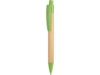 Ручка шариковая бамбуковая STOA (бежевый/зеленое яблоко)  (Изображение 3)