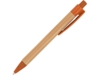 Ручка шариковая бамбуковая STOA (бежевый/оранжевый)  (Изображение 1)
