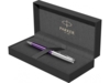 Ручка шариковая Parker Sonnet Essentials Violet SB Steel CT (серебристый/фиолетовый)  (Изображение 4)