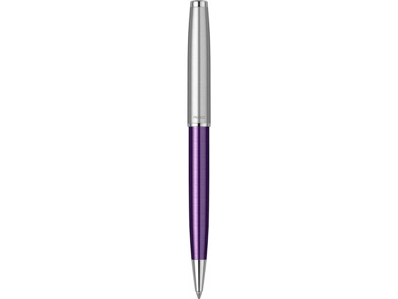 Ручка шариковая Parker Sonnet Essentials Violet SB Steel CT (серебристый/фиолетовый)  (Изображение 3)