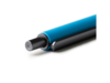 Ручка шариковая металлическая с бамбуковой вставкой PENTA (голубой)  (Изображение 2)