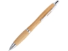 Ручка шариковая бамбуковая SAGANO (серебристый)  (Изображение 1)