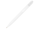 Ручка пластиковая шариковая Thalaasa (белый прозрачный/белый) 