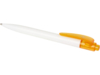 Ручка пластиковая шариковая Thalaasa (оранжевый прозрачный/белый)  (Изображение 3)