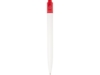 Ручка пластиковая шариковая Thalaasa (красный прозрачный/белый)  (Изображение 2)