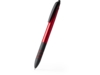 Ручка пластиковая шариковая SANDUR с чернилами 3-х цветов (красный)  (Изображение 1)