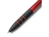 Ручка пластиковая шариковая SANDUR с чернилами 3-х цветов (красный)  (Изображение 2)